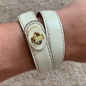 Cream/Gold Coach bracelet